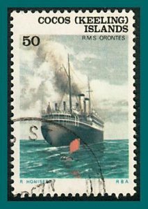 Cocos 1976 Ships, 50c used #30,SG30