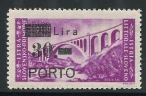 Istria Slovenian Littoral - Postage with the narrow letter P and square point