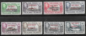 Falkland  Dependencies # 4L1-8 Geo.VI, South Orkneys (8)  Unused