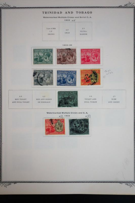 Trinidad 1900 to 1970 Stamp Collection 