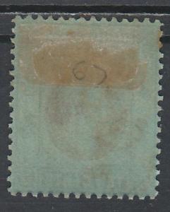 HONG KONG 1903 KEVII 10C WMK CROWN CA 