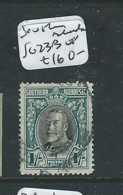 SOUTHERN RHODESIA  (P3112B) KGV ADMIRAL SG 23B  VFU