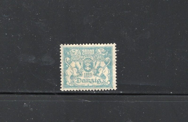 DANZIG #124 20,000m COAT OF ARMS MINT VF NH