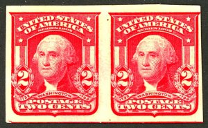 U.S. #320 MINT PAIR OG HR