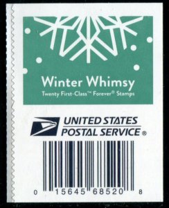 5951a US (73c) Winter Whimsy SA, MNH bklt blk/4