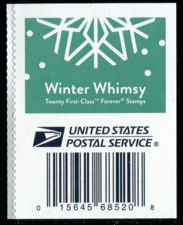 5951a US (73c) Winter Whimsy SA, MNH bklt blk/4