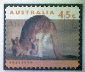 Australia, Scott #1289, used(o), 1994, Wildlife: Kangeroo and Joey, 45¢