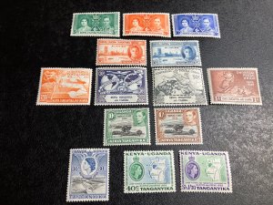 Kenya, Uganda & Tanzania Scott 60-62 90-91 98-99 118-119 Mint