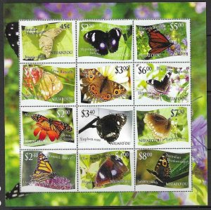 NIUAFO'OU SGMS364 2012 BUTTERFLIES MNH