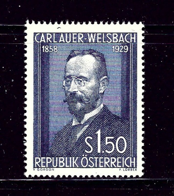 Austria 595 MLH 1954 Carl Auer-Welsbach