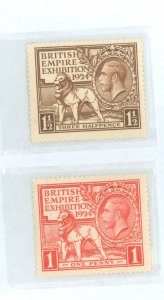 Great Britain #185-6  Single (Complete Set)