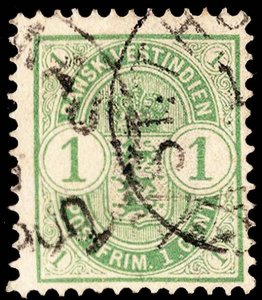 Danish West Indies Scott 21 Used.