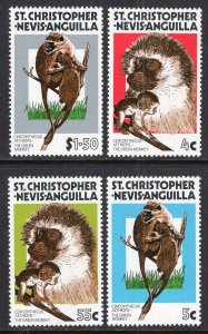 St Kitts Nevis 350-353 Monkeys MNH VF
