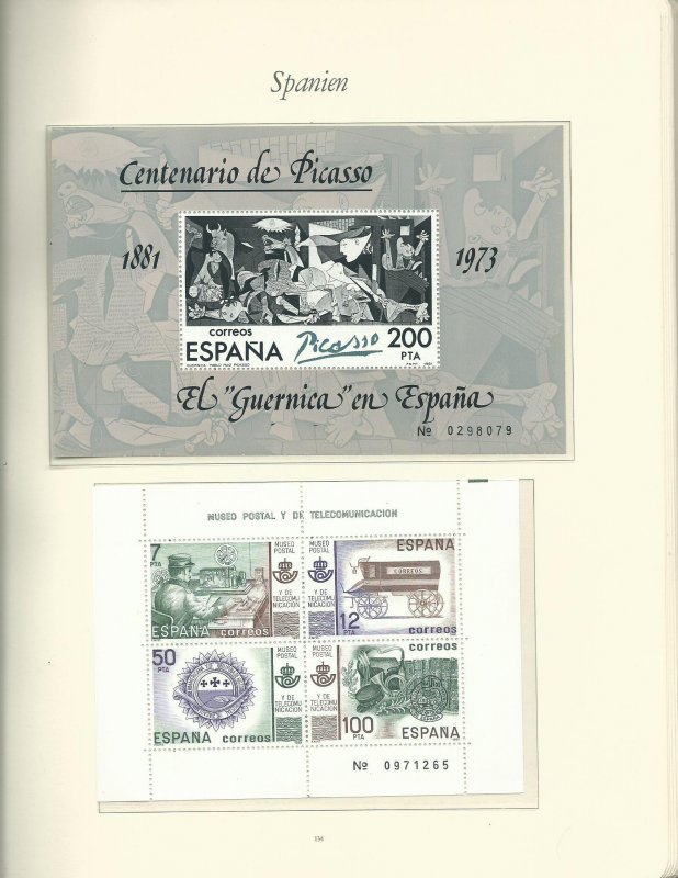 Small Collection of Late 1981-1984 Spain Unused Never Hinged