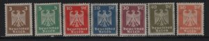 GERMANY 330-336  MNH  GERMANY EAGLE SET 1924