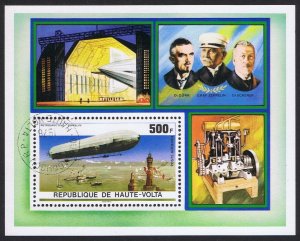 Upper Volta Zeppelin Anniversary MS 1976 CTO SC#C237 MI#Block 42