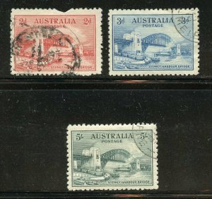 AUSTRALIA SCOTT# 130/32 SYDNEY BRIDGE SET VF USED--SCOTT $280.00