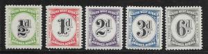 South West Africa J86-90 MLH set. see desc. 2019 CV $29.00