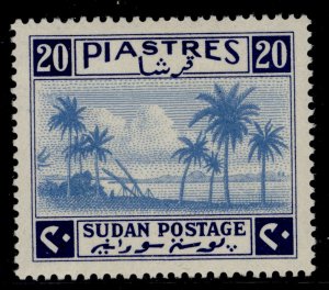 SUDAN GVI SG95, 20p pale blue & blue, LH MINT. Cat