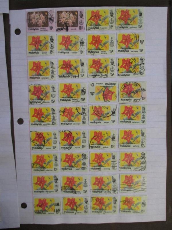 ~288 Malaysia Hinged On Pages - Unchecked - As Received - See Photos - (Z5)
