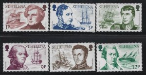 St Helena 1986 Explorers & Ships set Sc# 462-74 NH