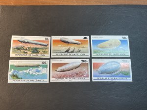 HAUTE VOLTA # 395-397 & C234-C236-MINT/NH-COMPLETE SET--IMPERFORATE AI-1976