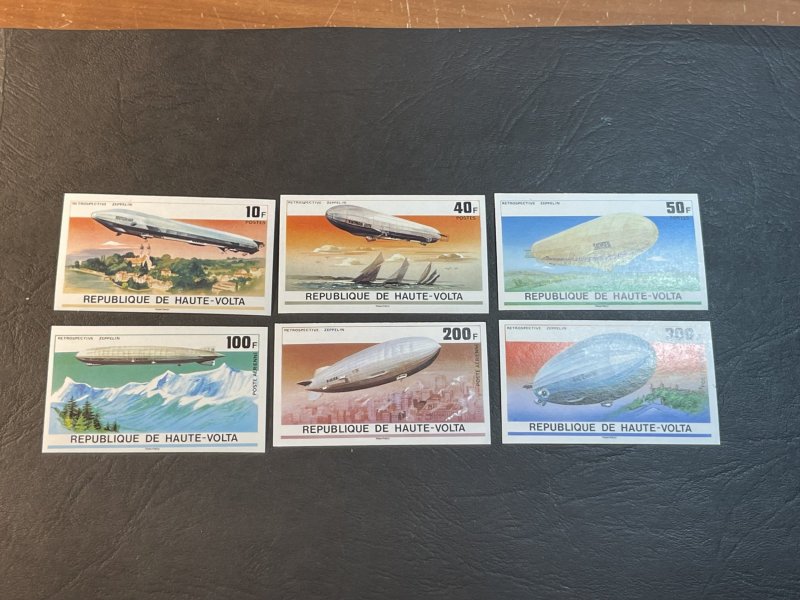 HAUTE VOLTA # 395-397 & C234-C236-MINT/NH-COMPLETE SET--IMPERFORATE AI-1976