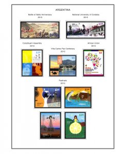 COLOR PRINTED ARGENTINA 2011-2020 STAMP ALBUM PAGES (81 illustrated pages)