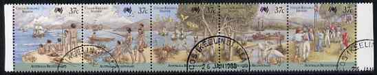 Cocos (Keeling) Islands 1988 Australia Bi-cent strip of 5...