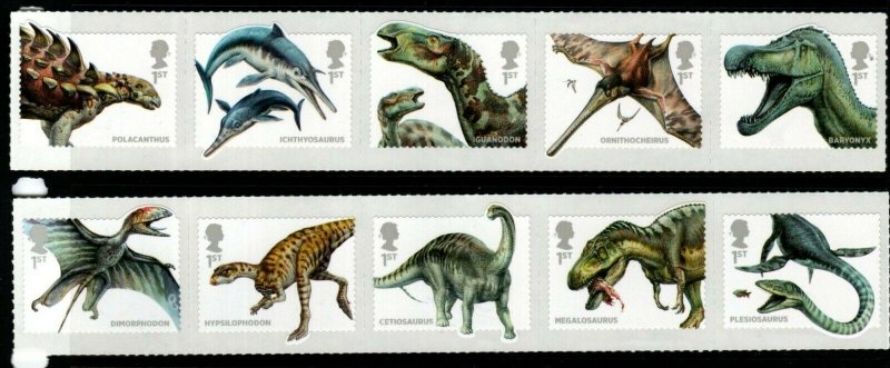 GB SG3532/41 2013 DINOSAURS MNH