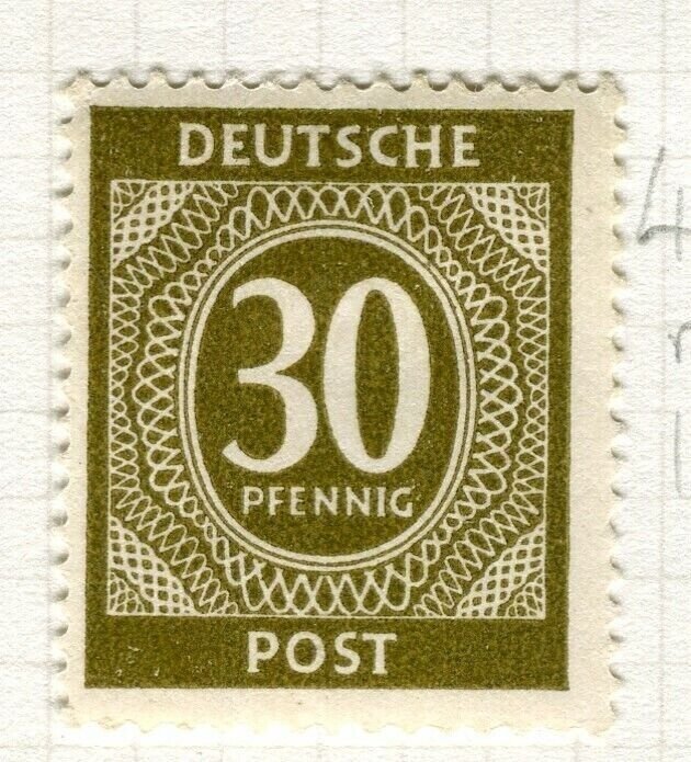 GERMANY BERLIN British/US Zone 1946 numeral issue Mint hinged 30pf. value