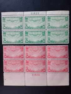 Sc# C21-22 MNH (see pics) 1937 TransPacific PBs 6 CV 230 (BNA2024)