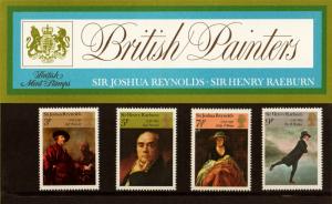 PRESENTATION PACK PP52 1973 - BRITISH PAINTERS (printed no.52)