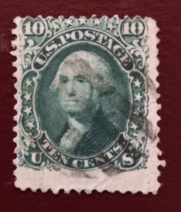 US Scott #68 Used Fine Type I Stamp 1861