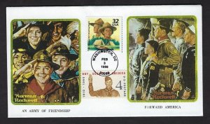 1998 Boy Scouts Celebrate Century # 3183j FDC Rockwell H&M numbered 5/10