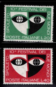 Italy Scott 962-963 MNH** Festival of Two Worlds set