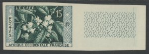 French West Africa 73 ** mint NH imperf coffee (2204 233)