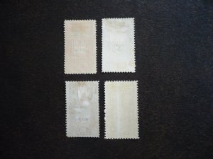 Stamps - Peru - Scott# J2,J3,J3a,J4a - Mint Hinged Part Set of 4 Stamps