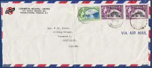 Trinidad & Tobago - Scott #72, 79 (2) - 1959 cover to USA