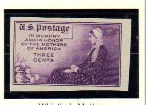 #754 mnh/ngai  3c Whistlers Mother 1935 Issue