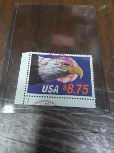 Usa Used $8.75 Plate Single