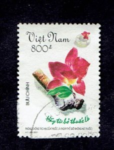 VIETNAM SCOTT#3060 2001 800d TOBACCO CONTROL - USED