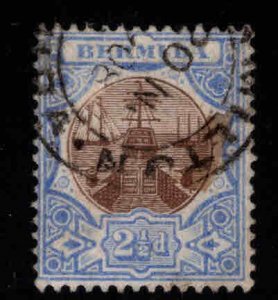 BERMUDA Scott 37 Used Dry Dock 1906 stamp wmk 3