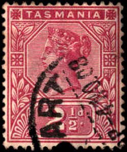 Australian States - Tasmania #77, Incomplete Set, 1892-1899, Used