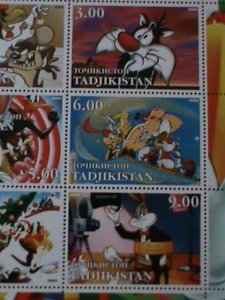 TAJIKISTAN--DINSEY CARTOONS-LOONEY TUNES-AT CHRISTMAS-MNH-SHEET VF-LAST ONE