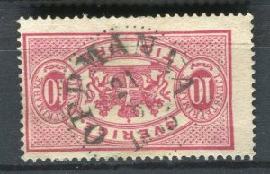 SWEDEN; 1890s early classic Official issue used 10ore. value fair Postmark