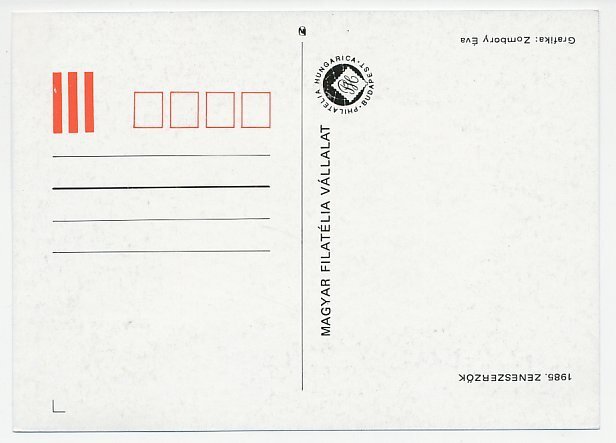 Maximum card Hungary 1985 Erkel Ferenc - Composer