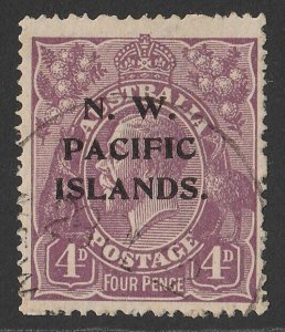 NEW GUINEA - NWPI 1918 KGV 4d violet.