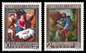 Colombia 1962 Scott #C439-C440 Mint Never Hinged