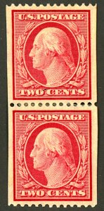 U.S. #349 MINT PAIR OG HR
